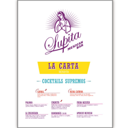Menú Cocktails